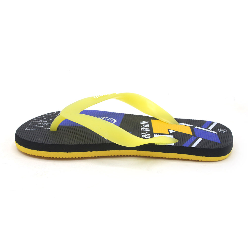 Boys Flip Flop Slipper - Yellow, Boys Slippers, Chase Value, Chase Value