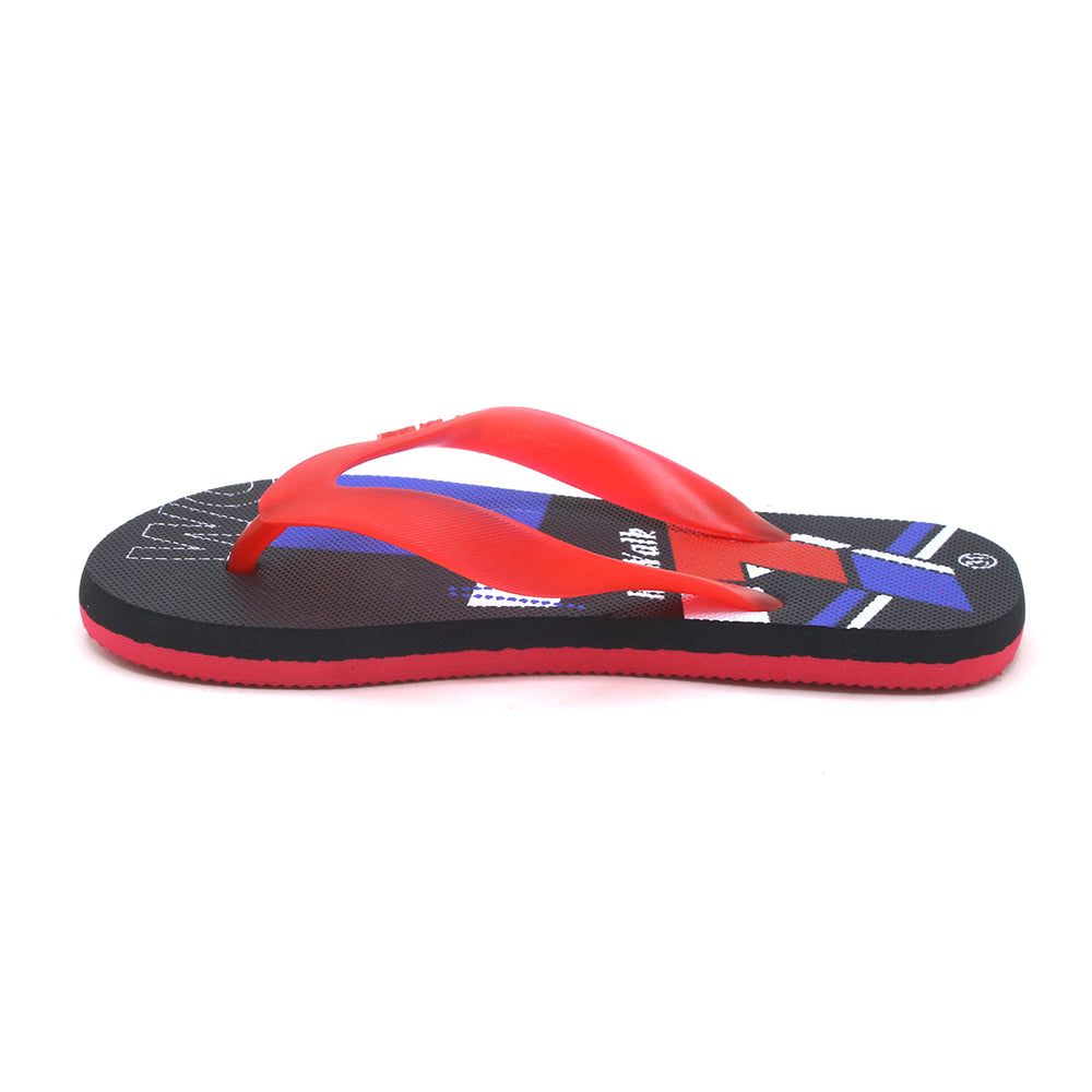 Boys Flip Flop Slipper - Red, Boys Slippers, Chase Value, Chase Value