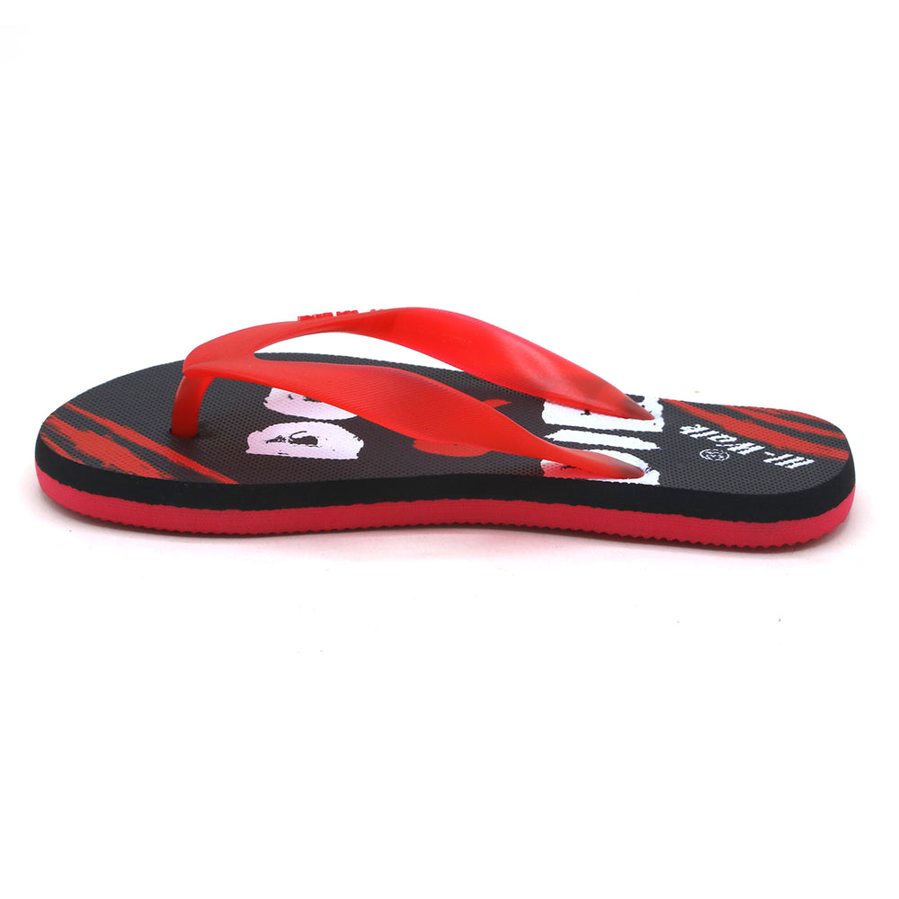 Boys Flip Flop Slipper - Red, Boys Slippers, Chase Value, Chase Value
