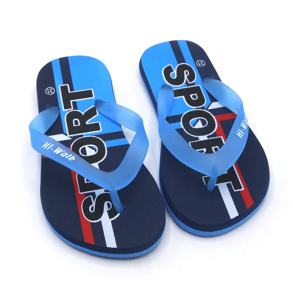 Boys Flip Flop Slipper - Blue, Boys Slippers, Chase Value, Chase Value