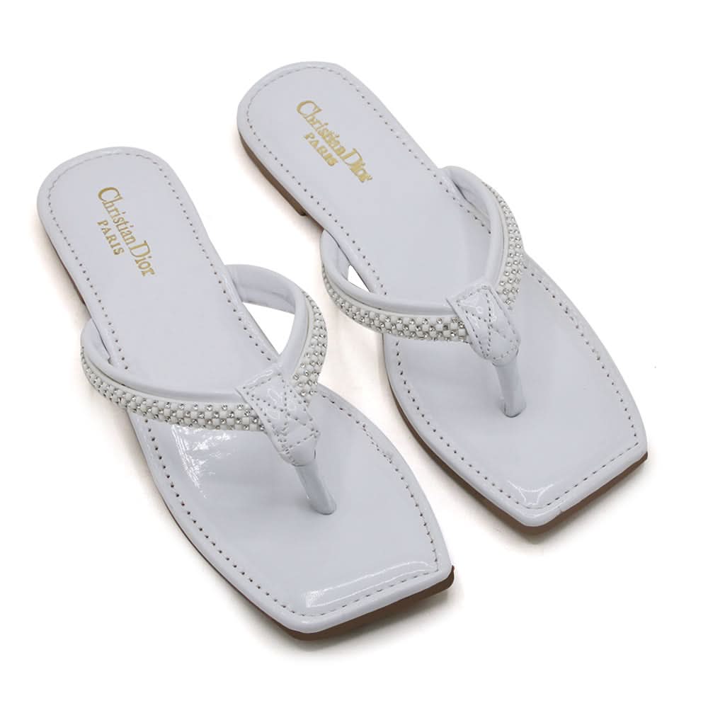 Women's Slipper - White, Women Slippers, Chase Value, Chase Value