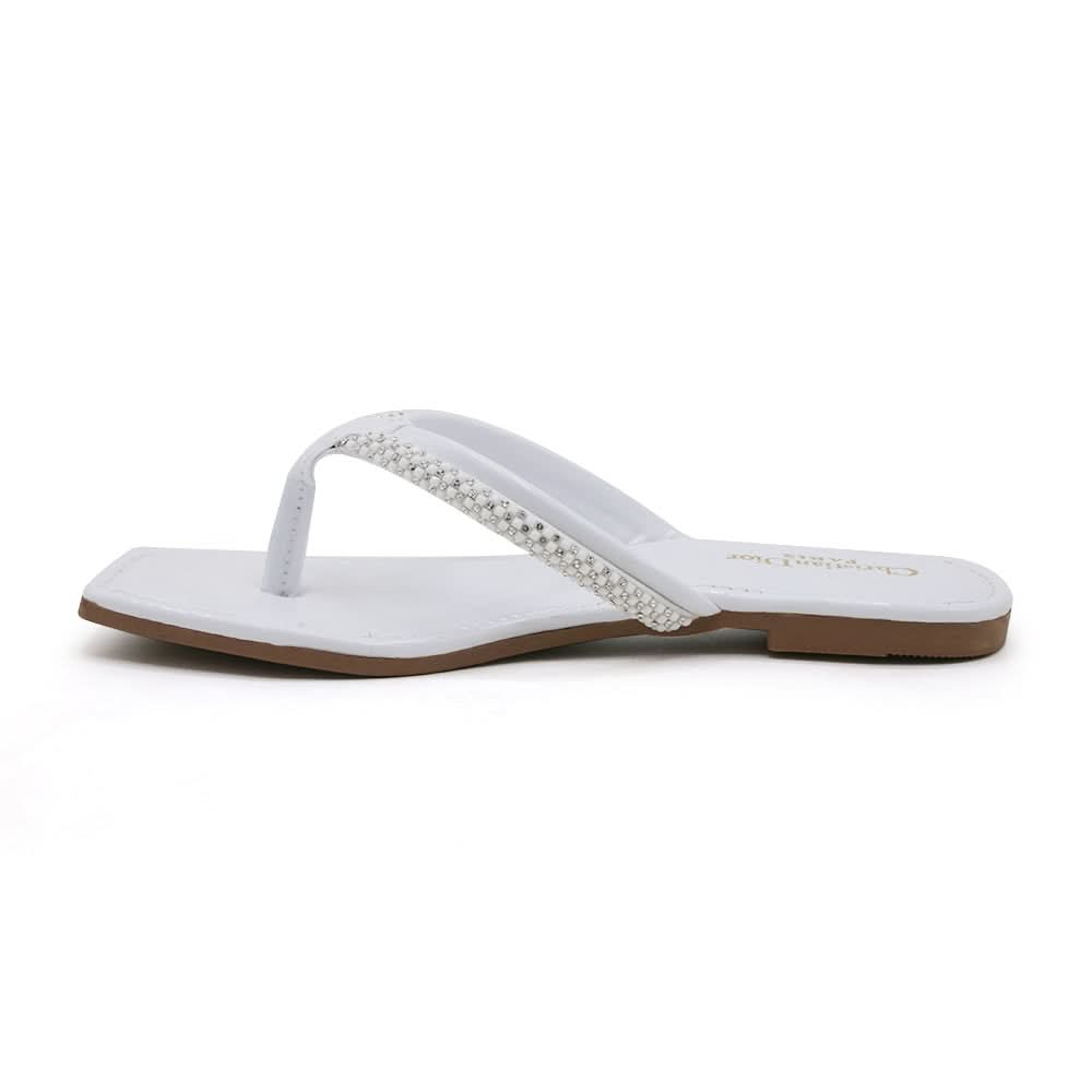 Women's Slipper - White, Women Slippers, Chase Value, Chase Value