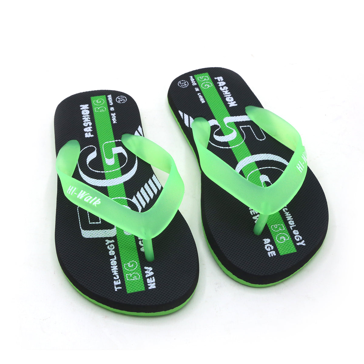Boys Flip Flop Slipper - Green, Boys Slippers, Chase Value, Chase Value