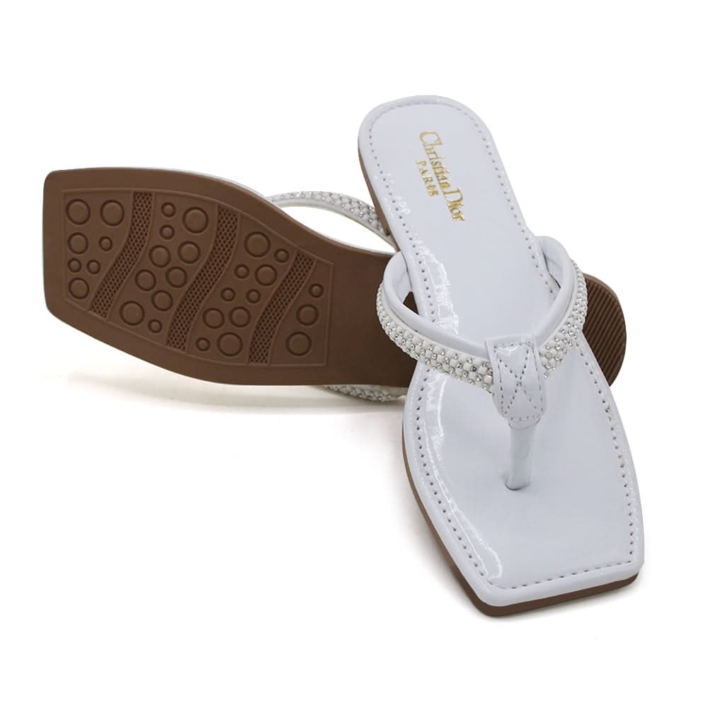Women's Slipper - White, Women Slippers, Chase Value, Chase Value