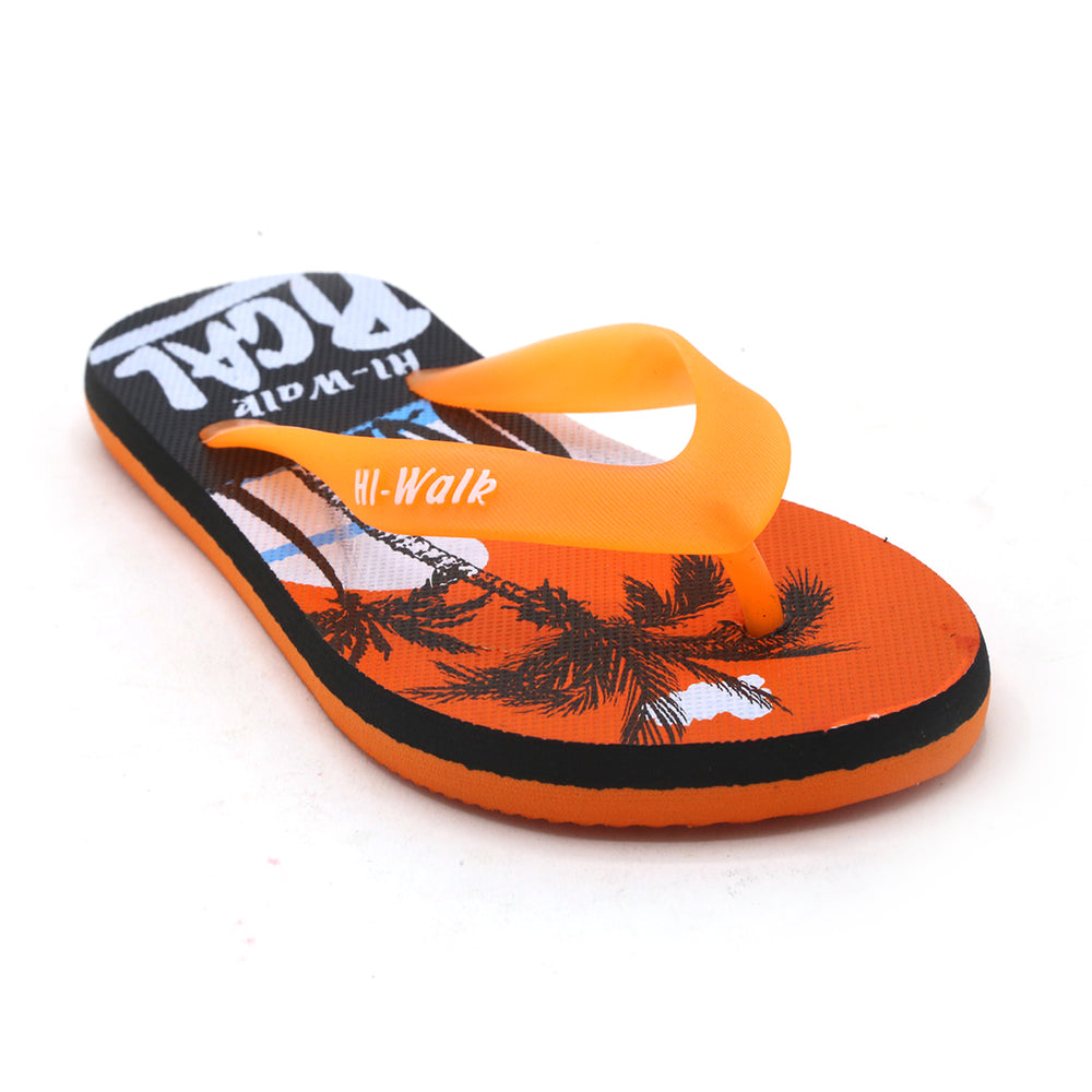 Boys Flip Flop Slipper - Orange, Boys Slippers, Chase Value, Chase Value