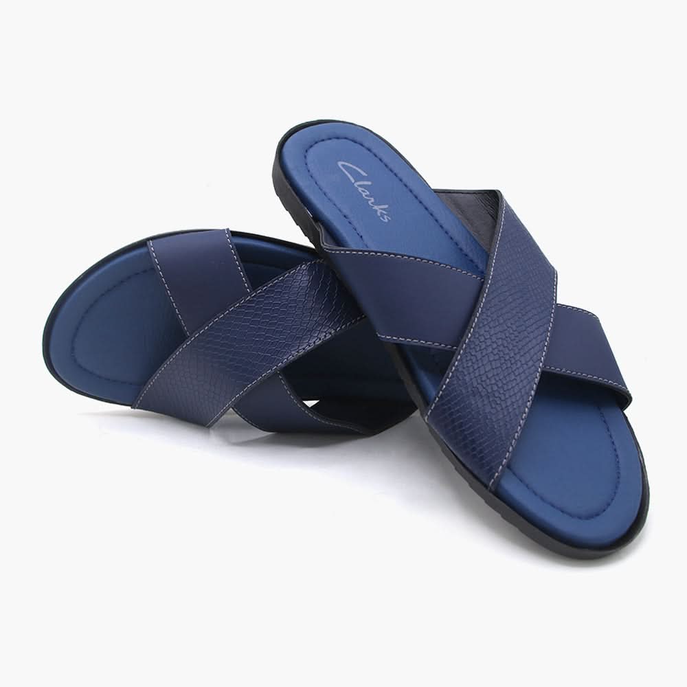 Men's Slipper - Blue, Men's Slippers, Chase Value, Chase Value