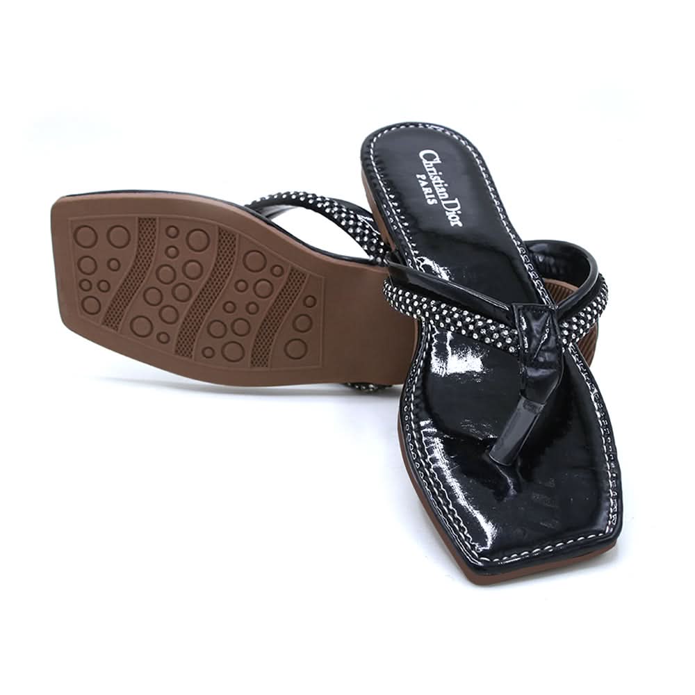 Women's Slipper - Black, Women Slippers, Chase Value, Chase Value