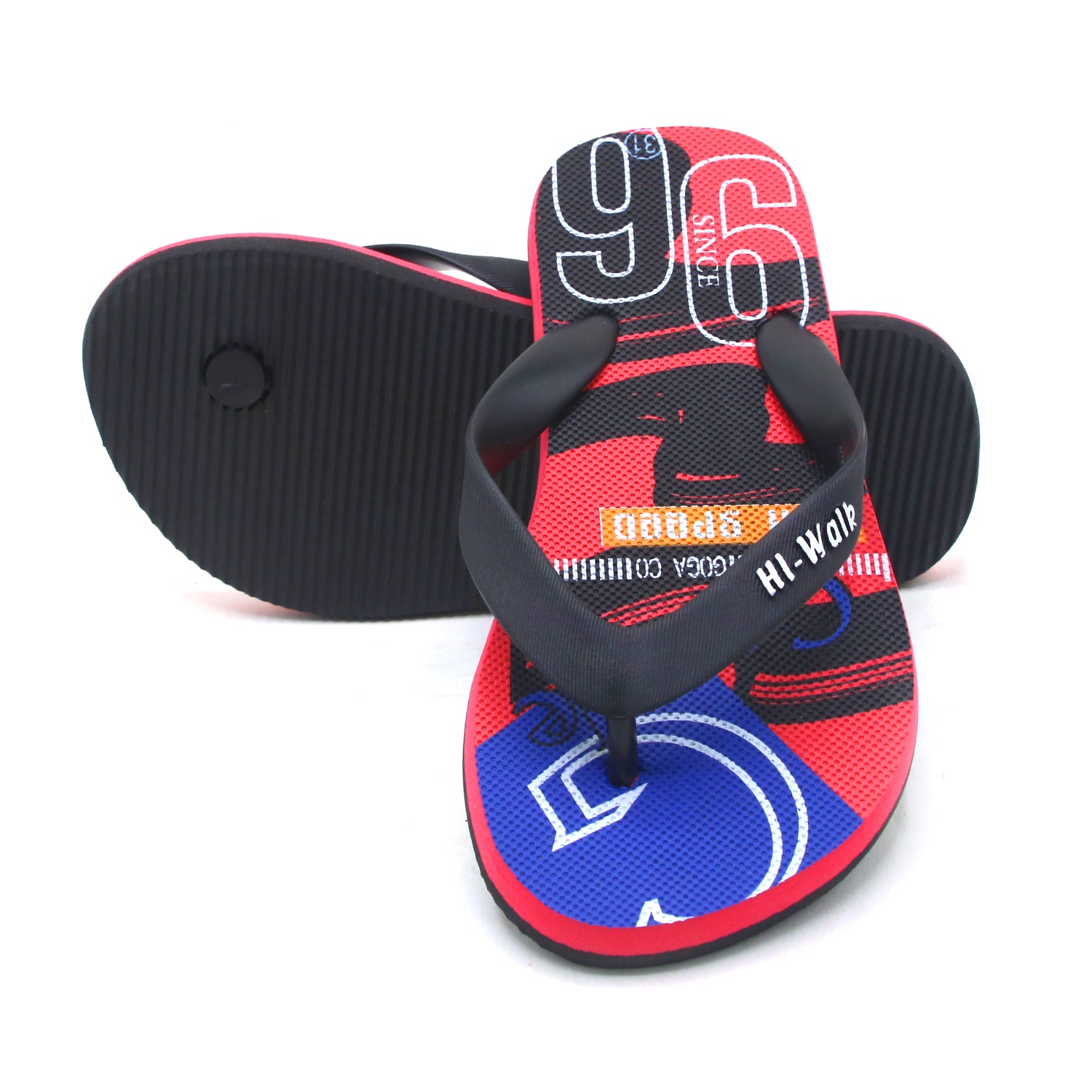 Boys Flip Flop Slipper - Red, Boys Slippers, Chase Value, Chase Value