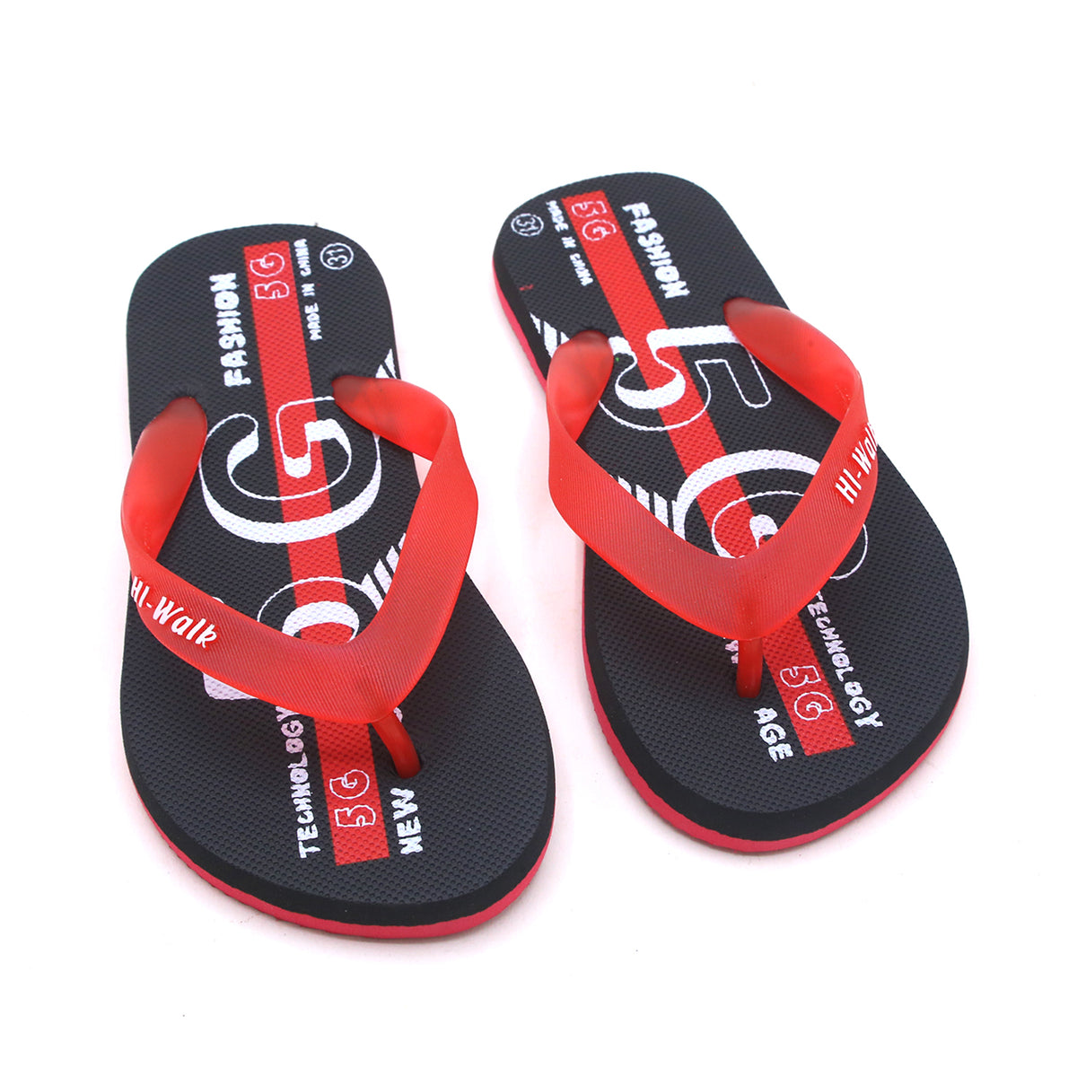 Boys Flip Flop Slipper - Red, Boys Slippers, Chase Value, Chase Value