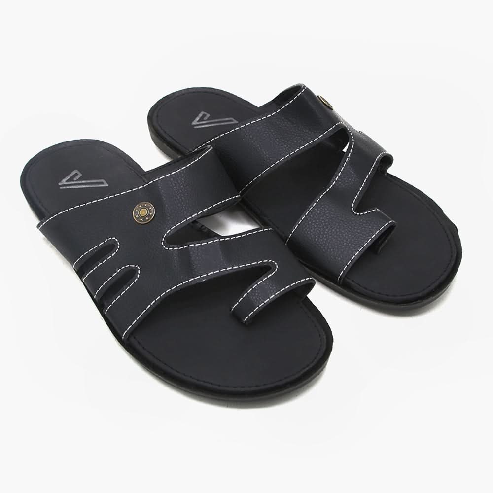Men's Slipper - Black, Men's Slippers, Chase Value, Chase Value