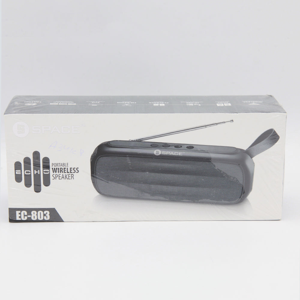 Portable Wireless Speaker Ec-803 - Black, Bluetooth Speakers, Chase Value, Chase Value