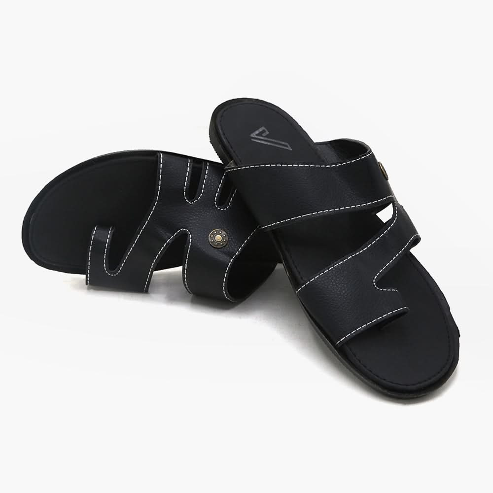 Men's Slipper - Black, Men's Slippers, Chase Value, Chase Value