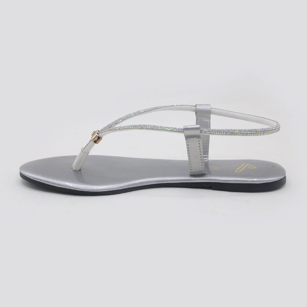 Women's Sandal - Silver, Women Sandals, Chase Value, Chase Value
