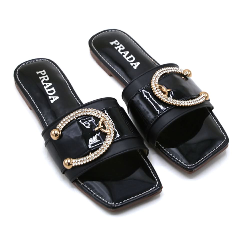 Women's Slipper - Black, Women Slippers, Chase Value, Chase Value