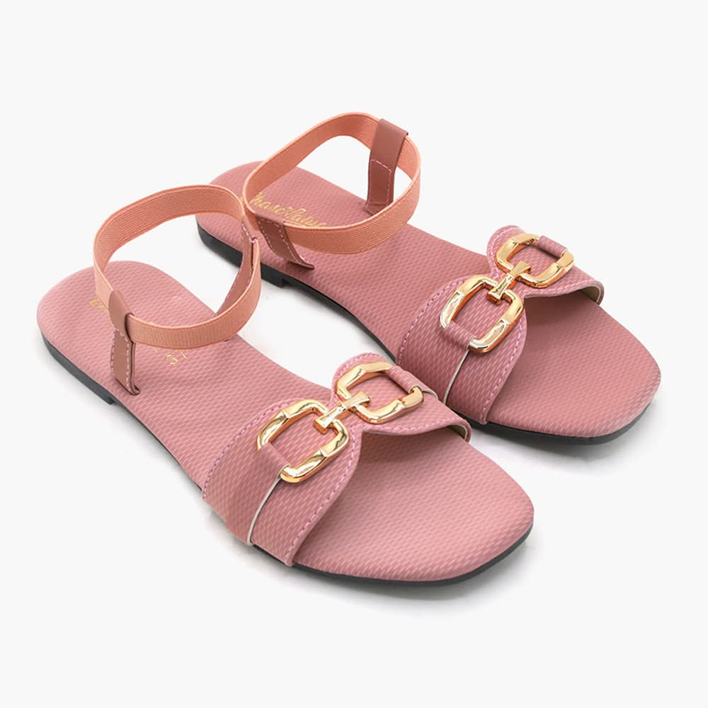 Women's Sandal - Peach, Women Sandals, Chase Value, Chase Value