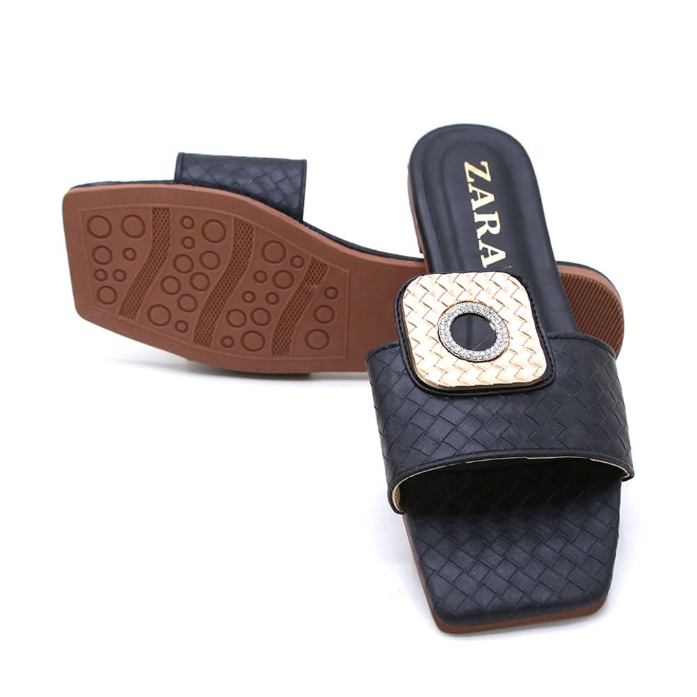 Women's Slipper - Black, Women Slippers, Chase Value, Chase Value