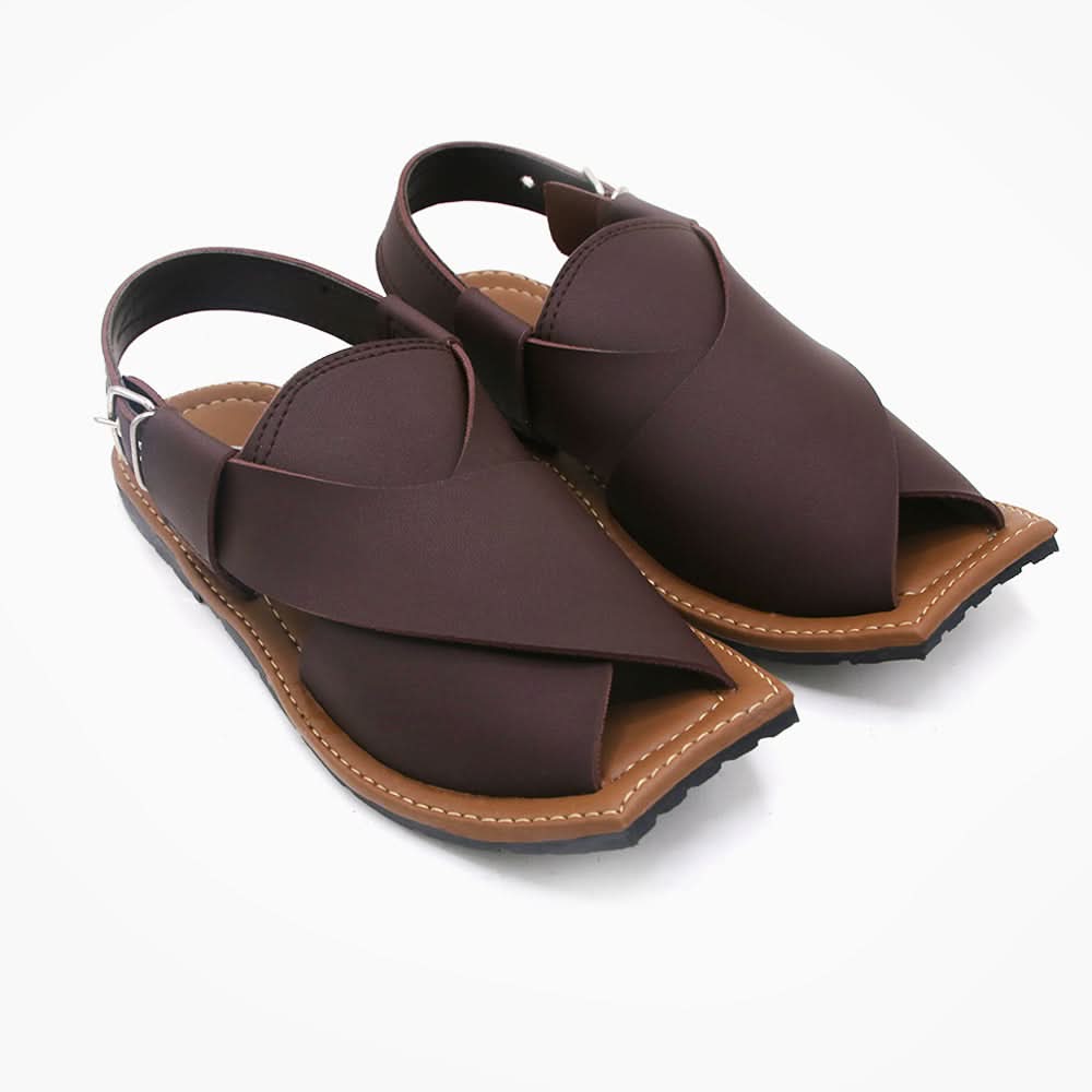 Men's Peshawri Sandal - Brown, Men's Sandals, Chase Value, Chase Value