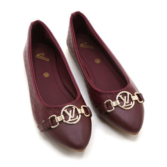 Women's Pumps - Maroon