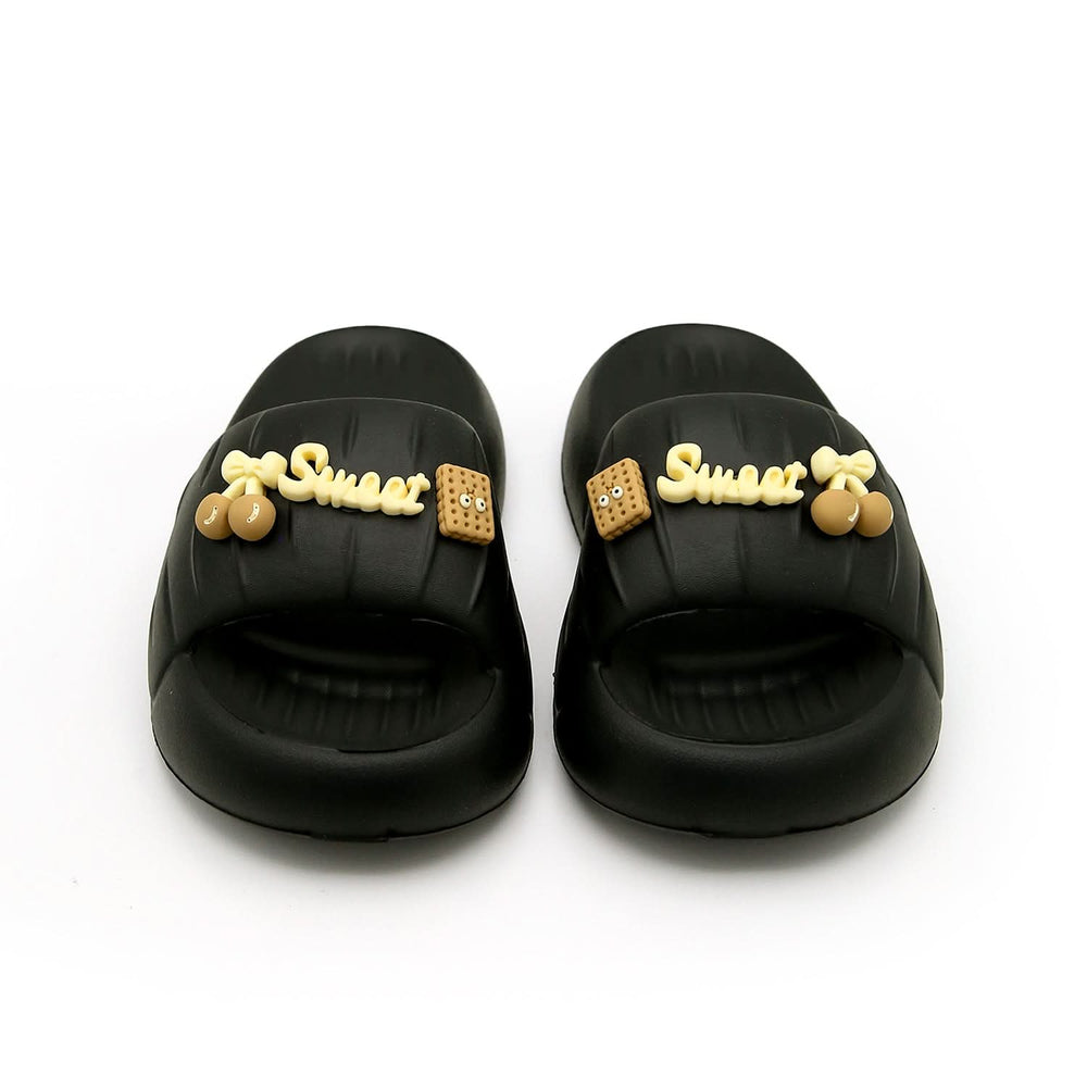 Girls Slider - Black, Girls Slippers, Chase Value, Chase Value