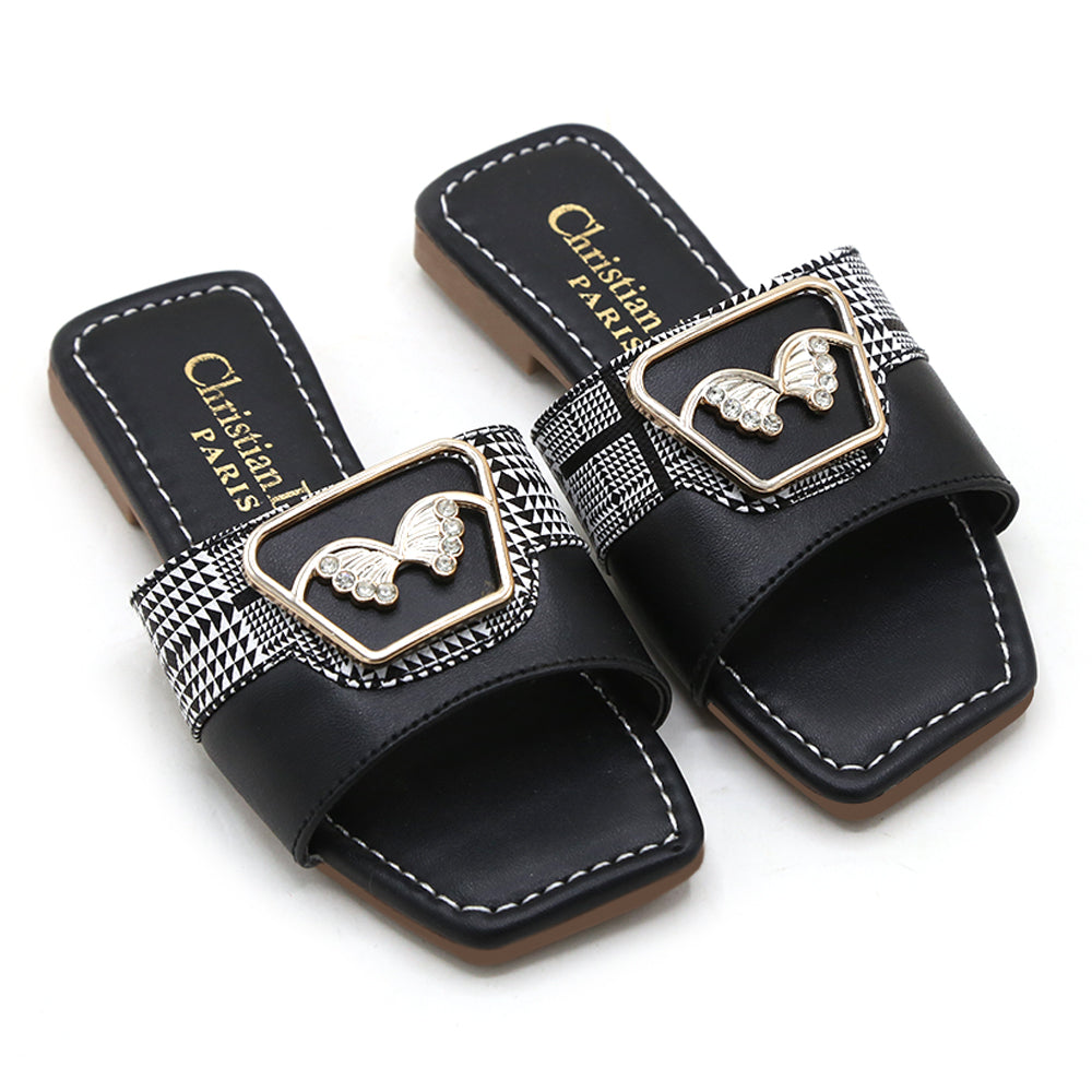 Girls Slipper - Black, Girls Slippers, Chase Value, Chase Value