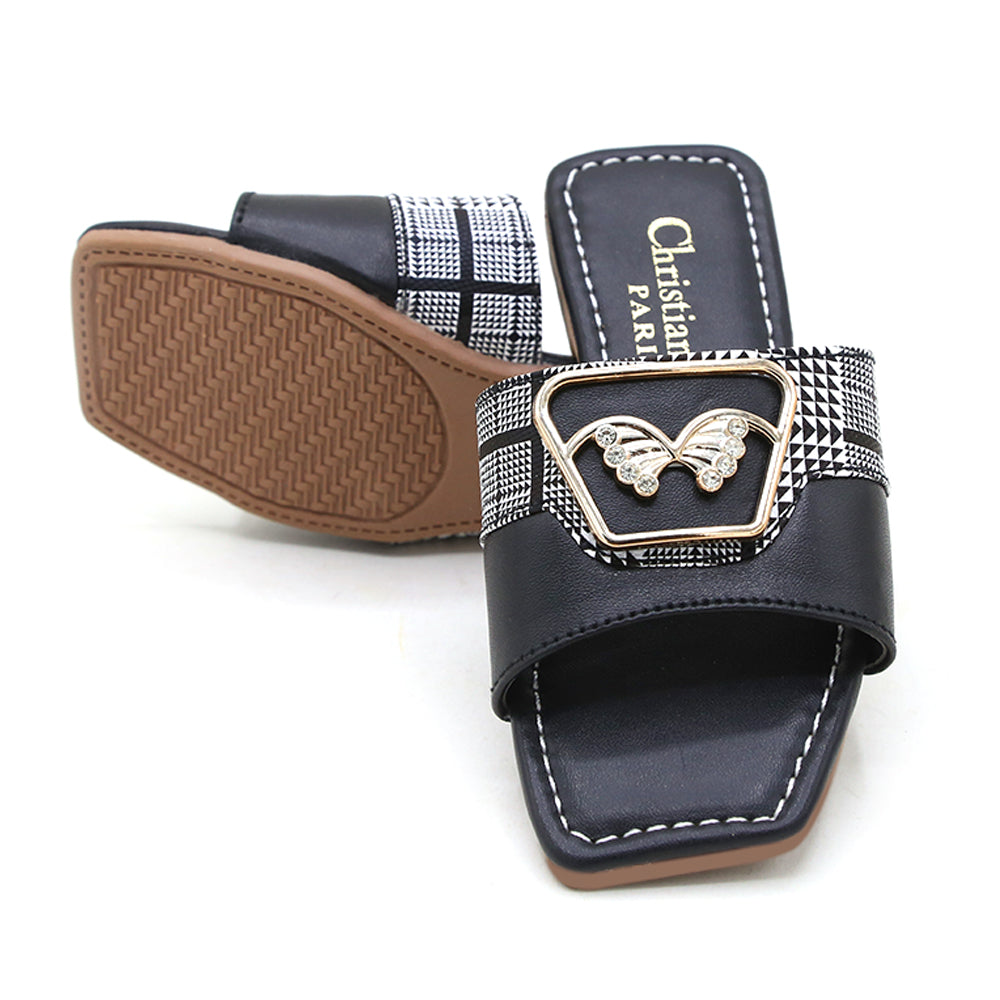 Girls Slipper - Black, Girls Slippers, Chase Value, Chase Value