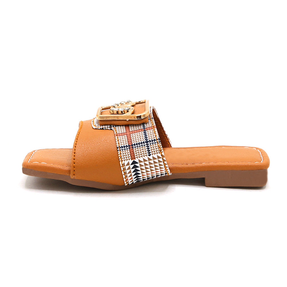 Girls Slipper - Mustard, Girls Slippers, Chase Value, Chase Value