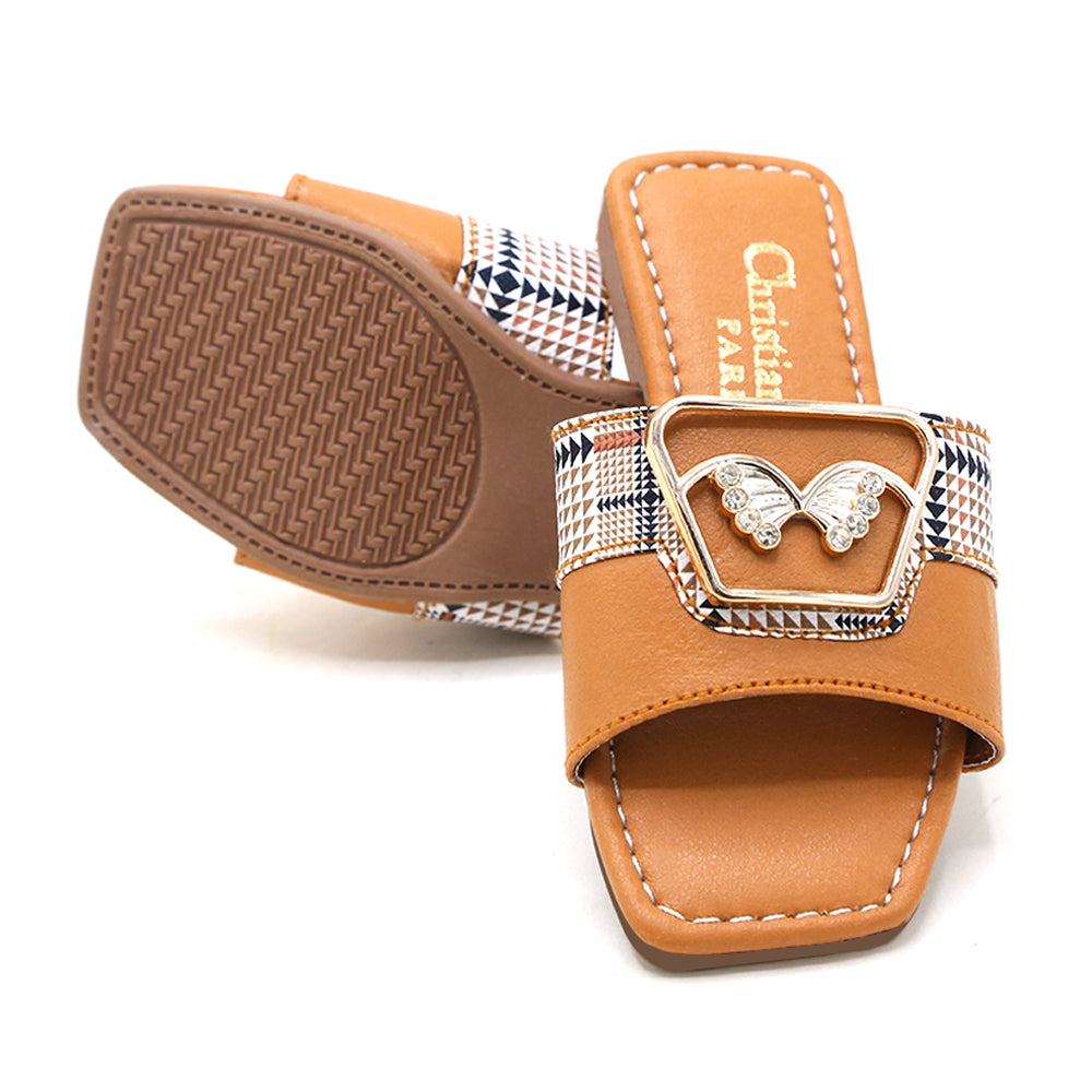 Girls Slipper - Mustard, Girls Slippers, Chase Value, Chase Value