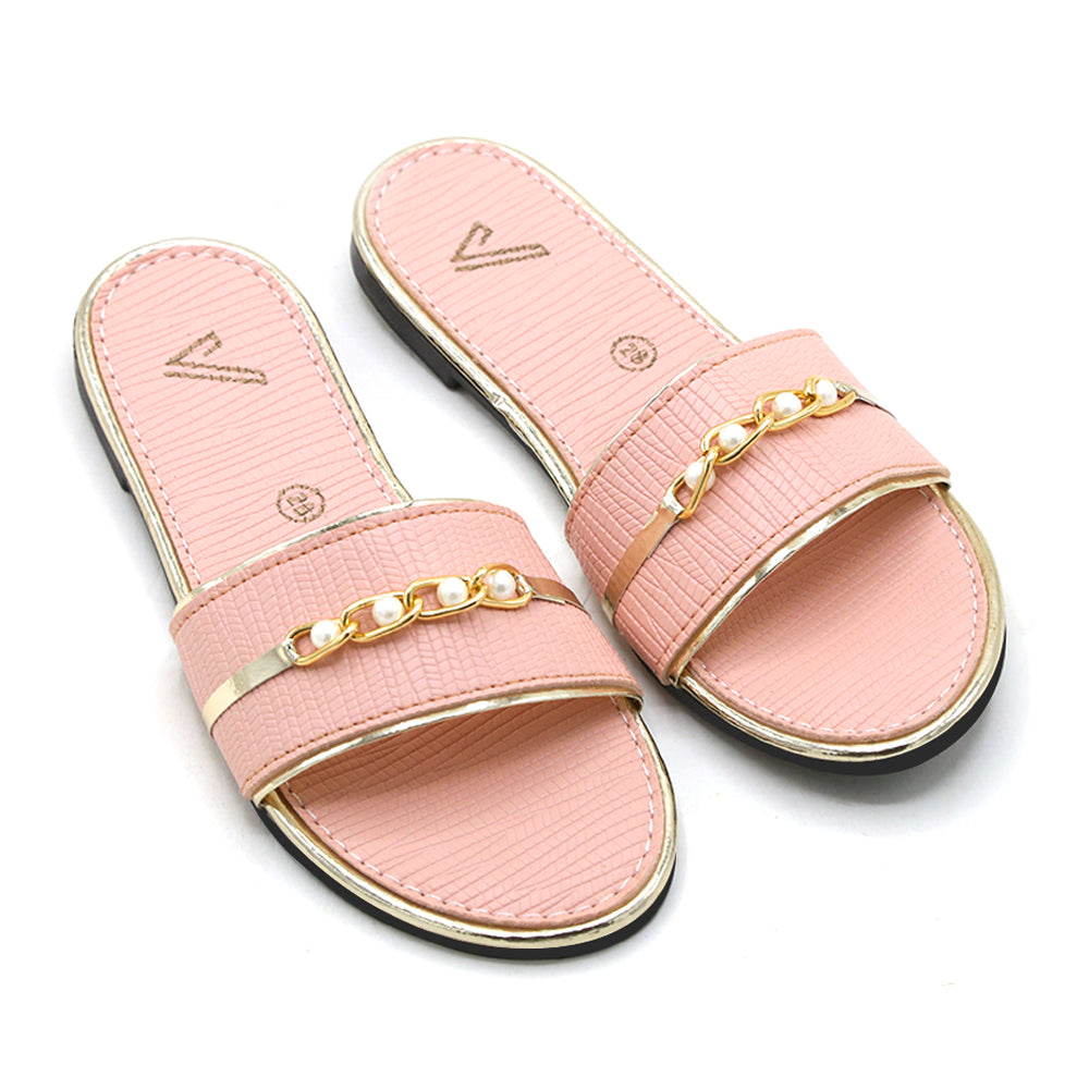 Girls Slipper - Peach, Girls Slippers, Chase Value, Chase Value