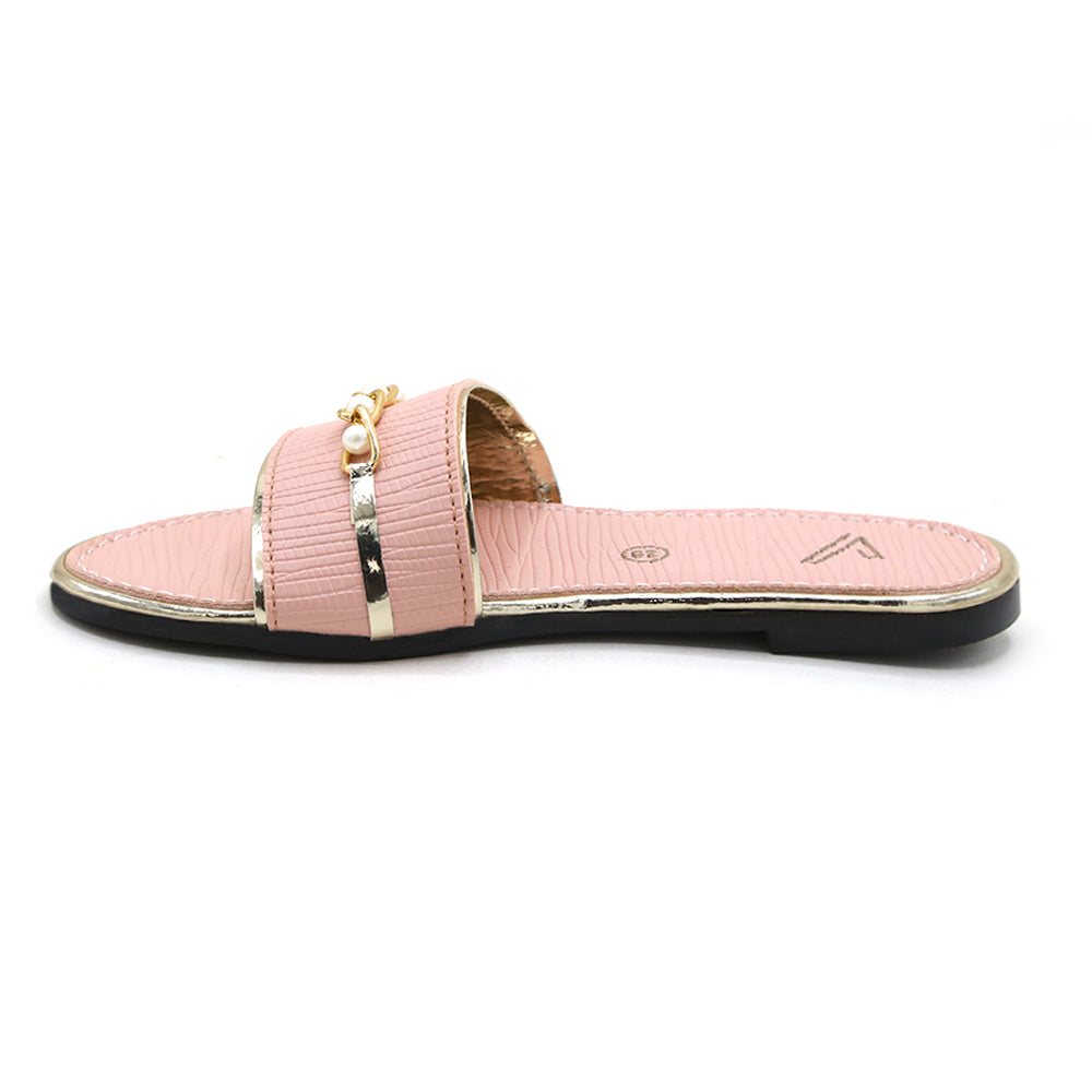 Girls Slipper - Peach, Girls Slippers, Chase Value, Chase Value