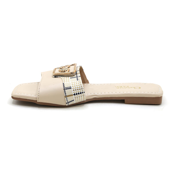 Girls Slipper - Fawn