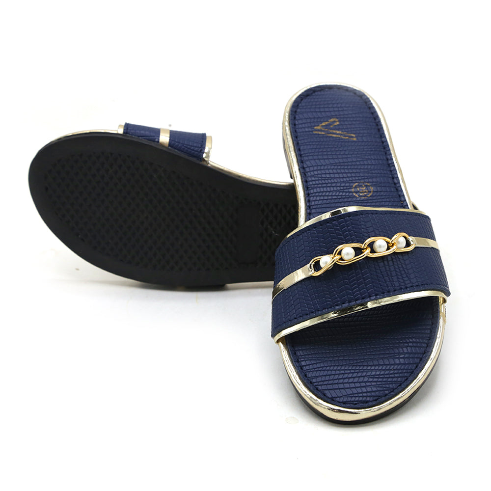 Girls Slipper - Navy Blue, Girls Slippers, Chase Value, Chase Value