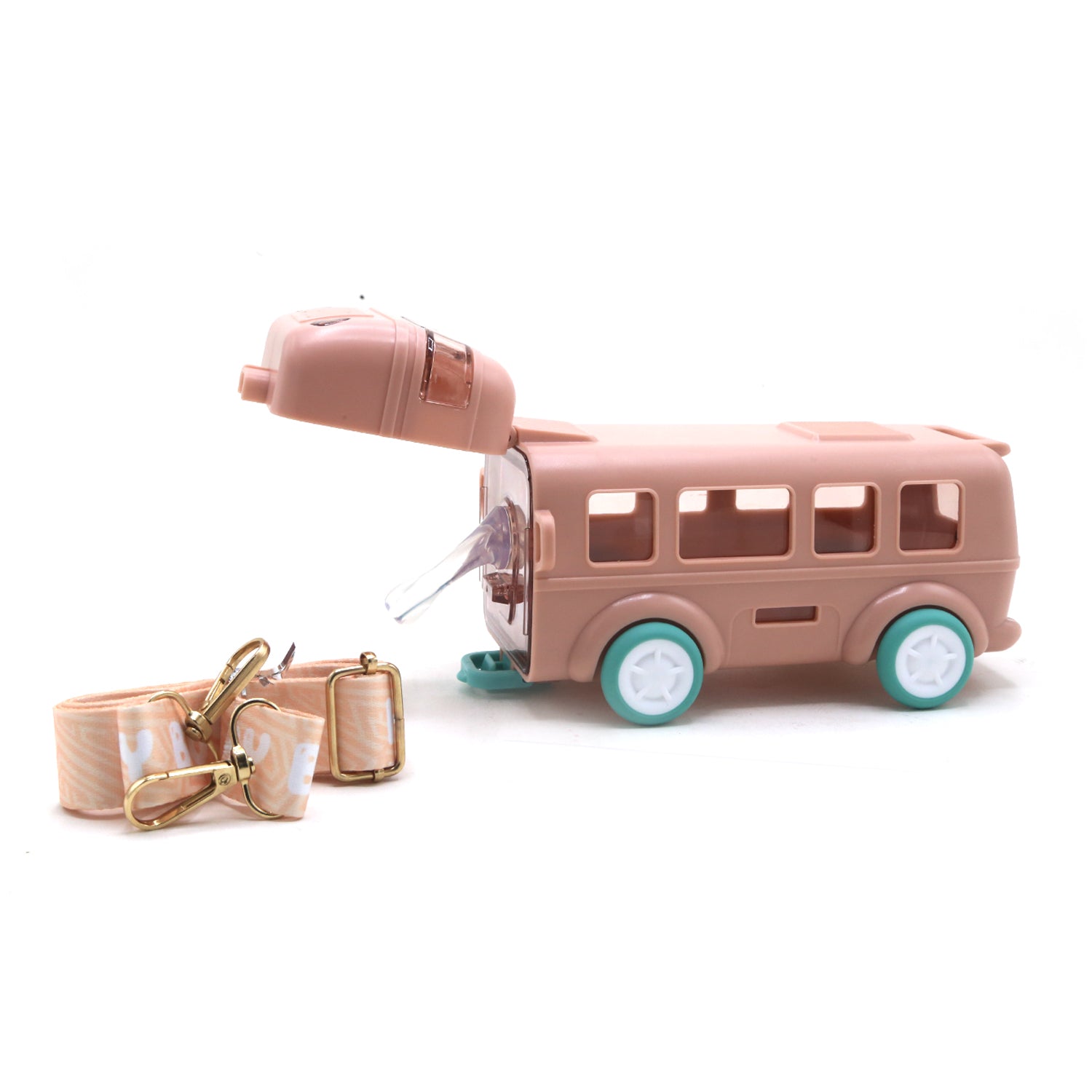 Bus Shape Water Cup With Straw - 350ml, Glassware & Drinkware, Chase Value, Chase Value