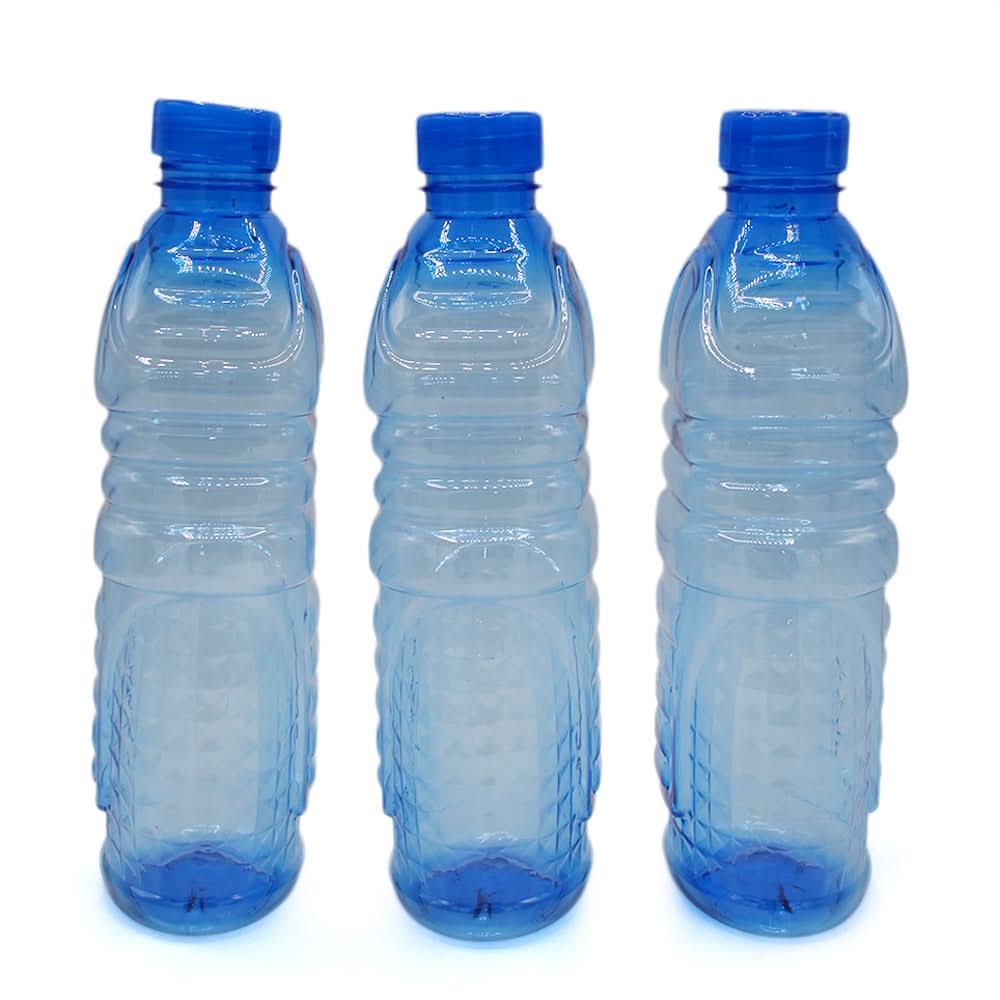 Diamond Bottle Pack of 3 - Blue, Glassware & Drinkware, Chase Value, Chase Value