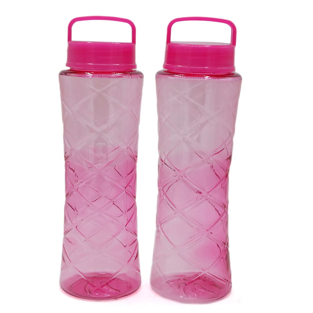 Diamond Bottle Pack of 2 - Dark Pink, Glassware & Drinkware, Chase Value, Chase Value