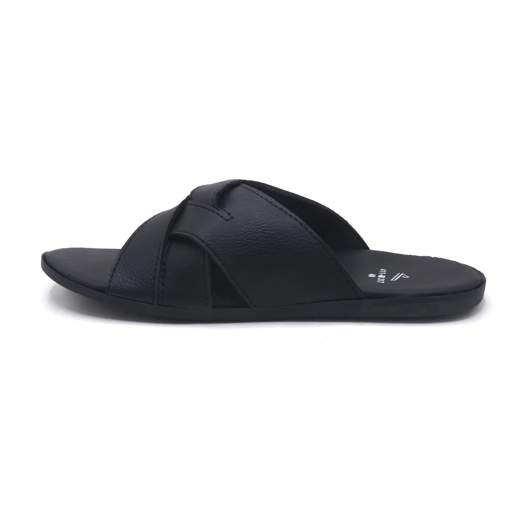 Men's Slipper - Black, Men's Slippers, Chase Value, Chase Value