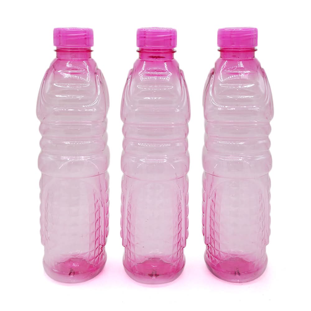 Diamond Bottle Pack of 3 - Pink, Glassware & Drinkware, Chase Value, Chase Value