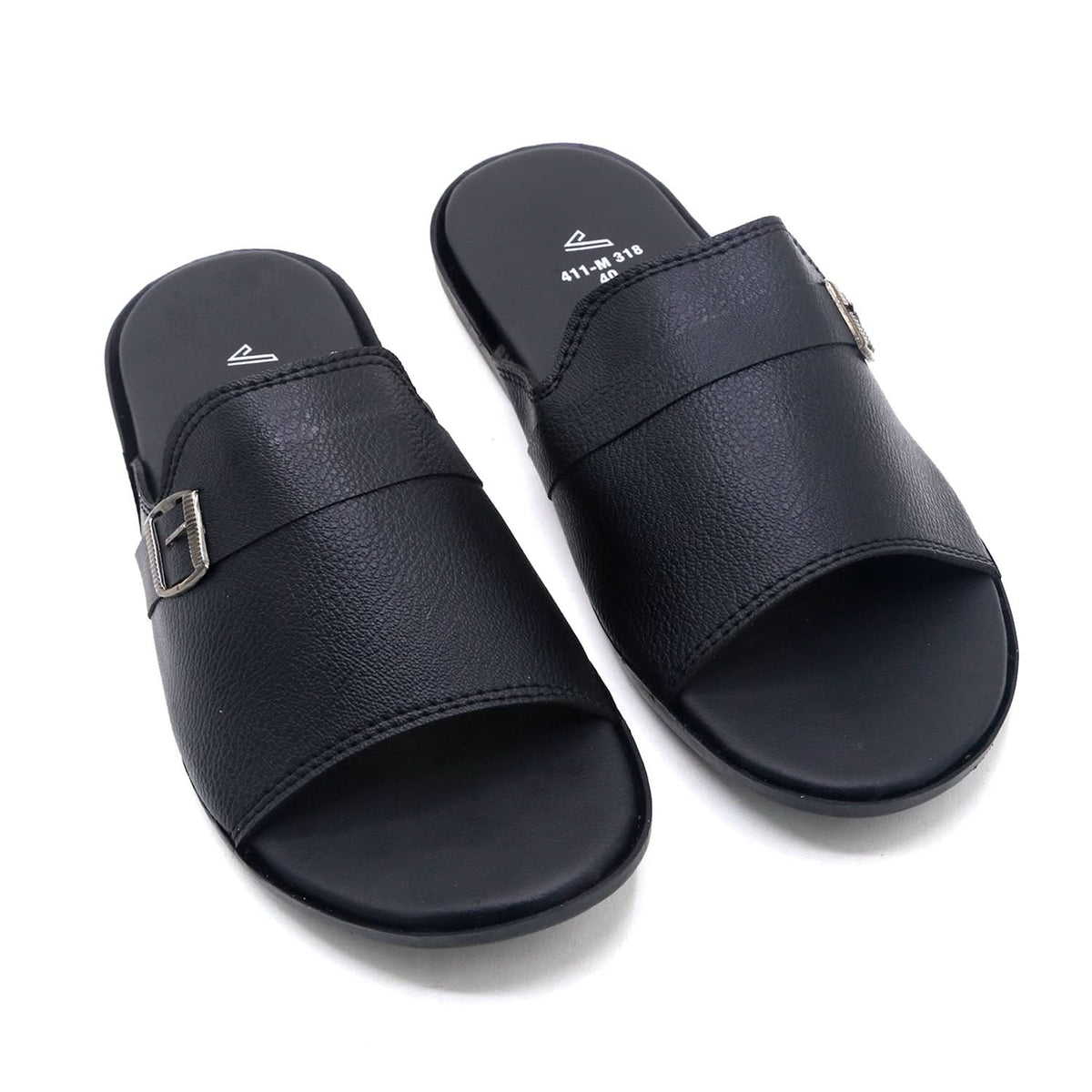 Men's Slipper - Black, Men's Slippers, Chase Value, Chase Value