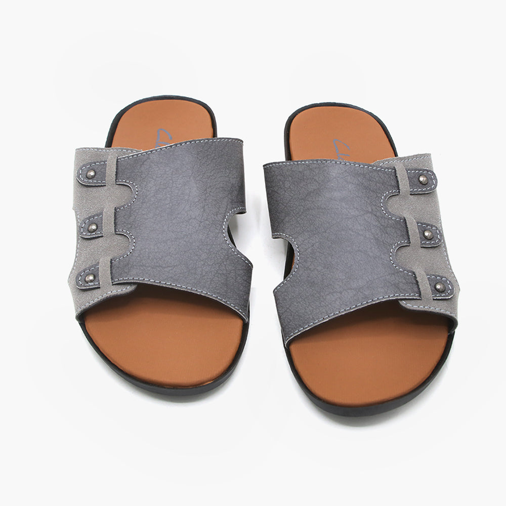 Men's Slipper - Grey, Men's Slippers, Chase Value, Chase Value