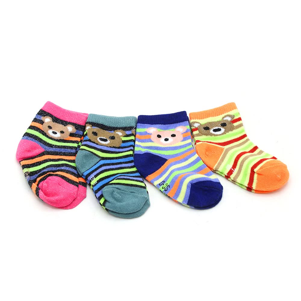 Girls Sock Pack of 4 - Multi Color, Girls Socks, Chase Value, Chase Value