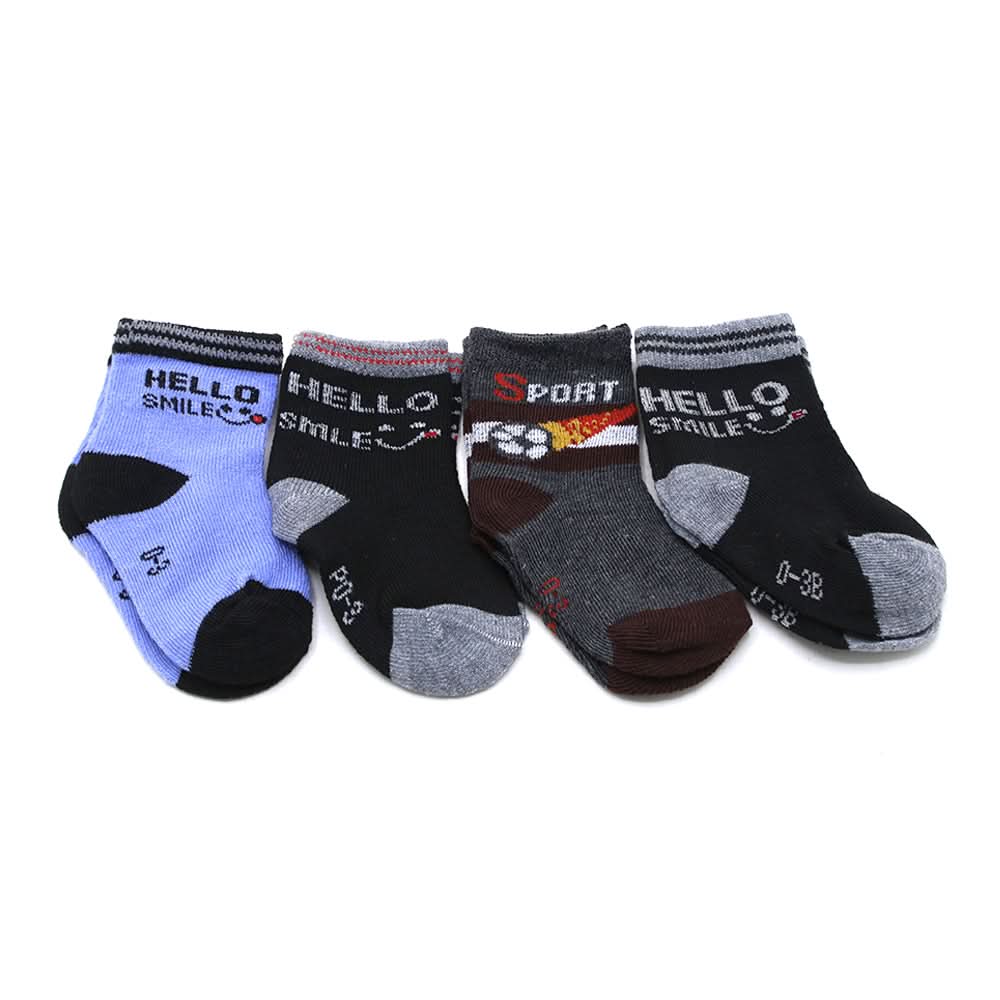 Boys Sock Pack of 4 - Multi Color, Boys Socks, Chase Value, Chase Value