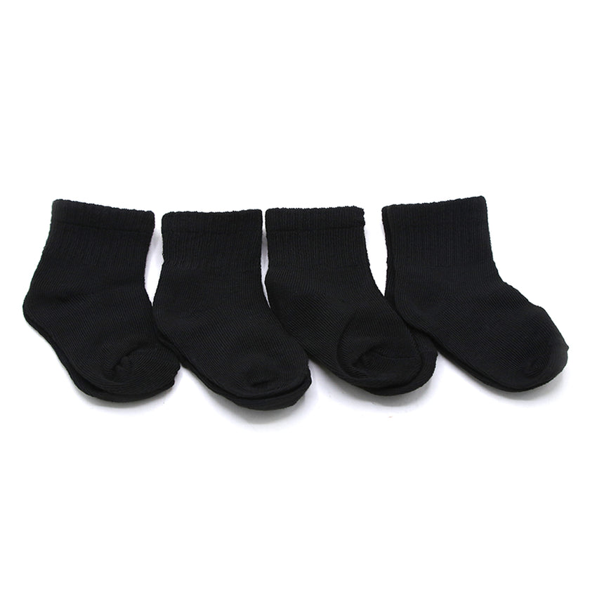 Boys Black Sock Pack of 4 - Multi Color