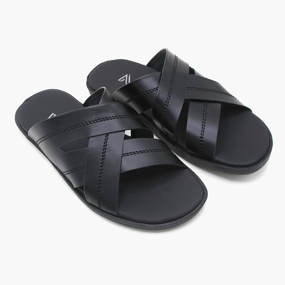 Men's Casual Slipper - Black, Men's Slippers, Chase Value, Chase Value