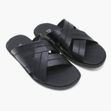 Men's Casual Slipper - Black, Men's Slippers, Chase Value, Chase Value