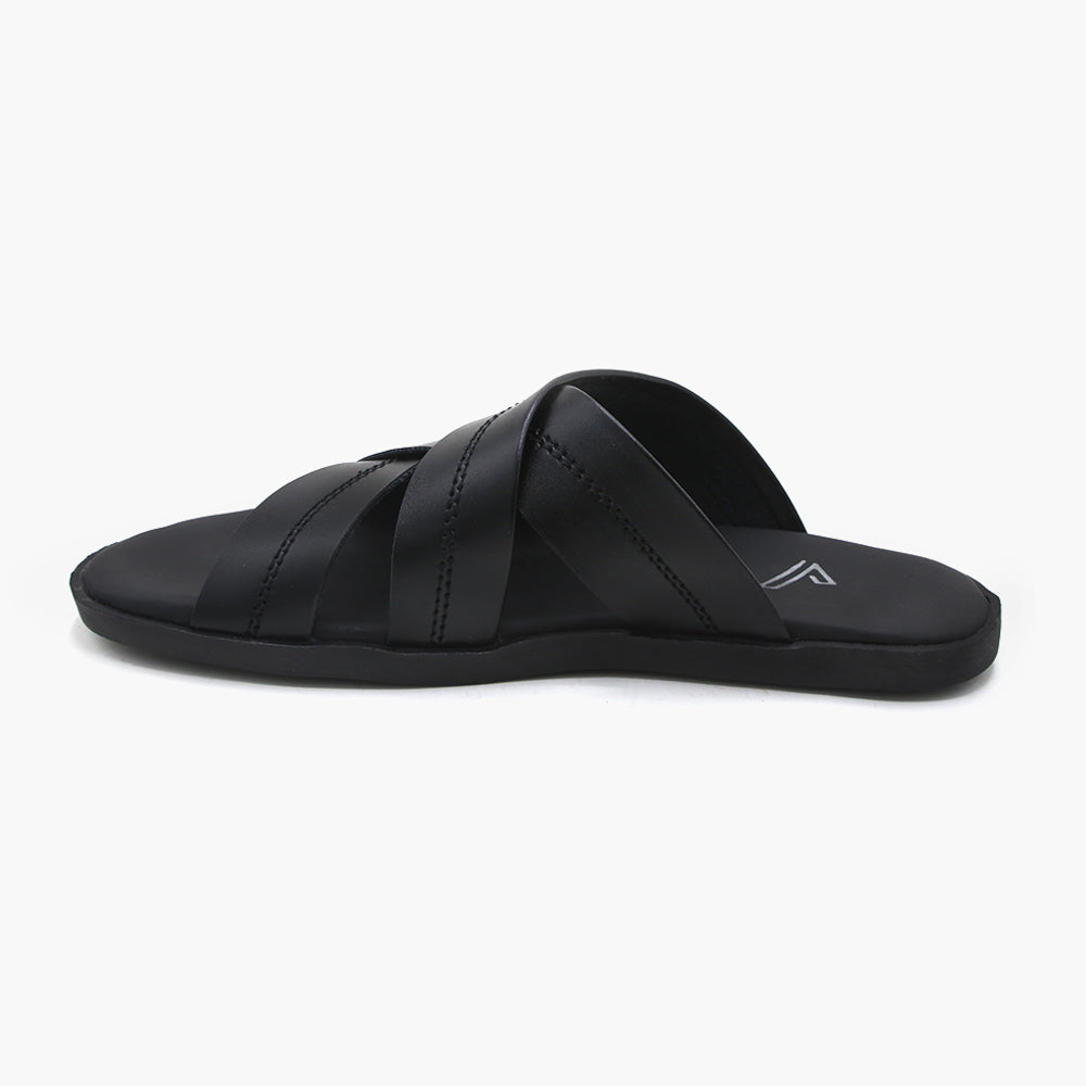 Men's Casual Slipper - Black, Men's Slippers, Chase Value, Chase Value