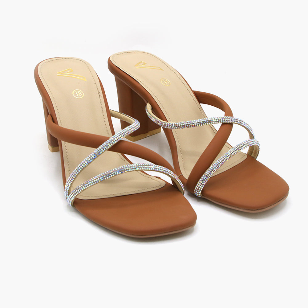 Women's Heel Slipper - Mustard, Women Heels, Chase Value, Chase Value