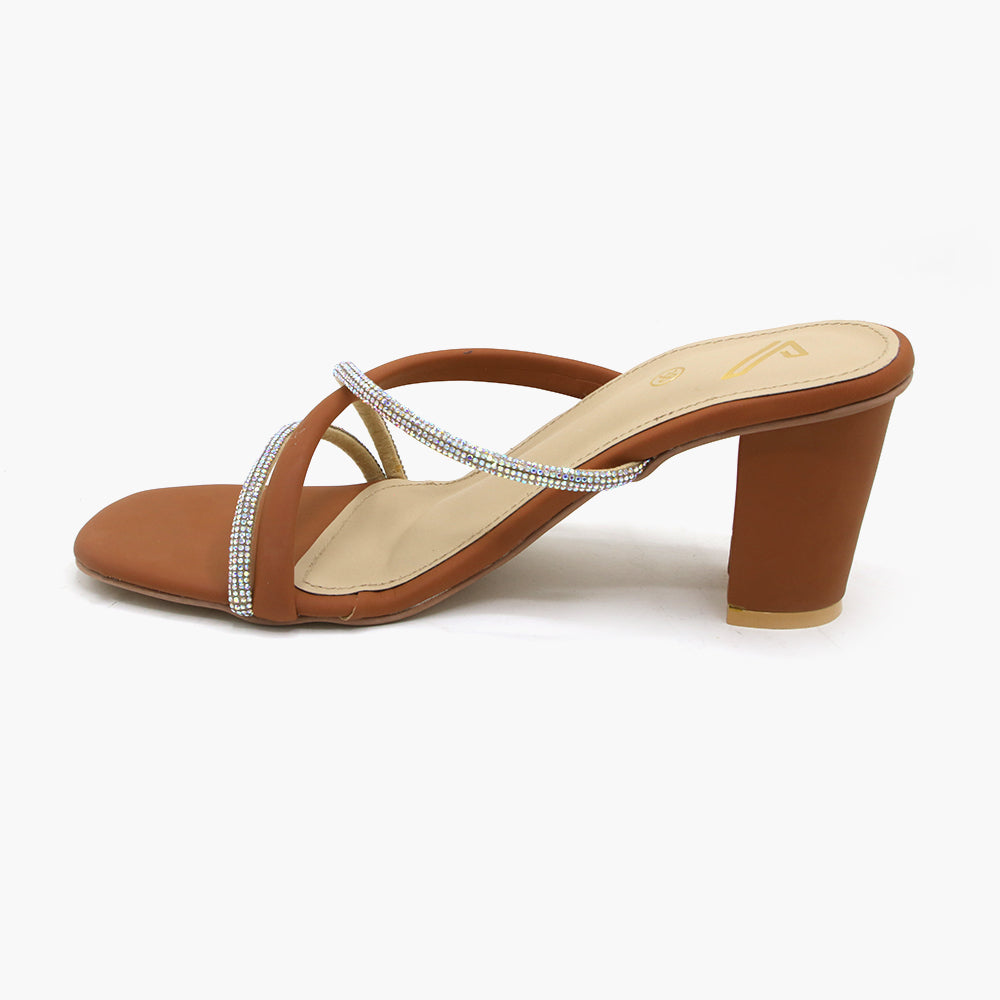 Women's Heel Slipper - Mustard, Women Heels, Chase Value, Chase Value