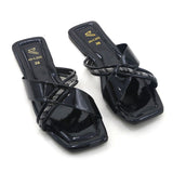 Valuable Open-Toe Slipper - Black, Women Slippers, Chase Value, Chase Value
