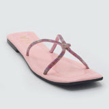 Valuable Open-Toe Slipper - Pink, Women Slippers, Chase Value, Chase Value
