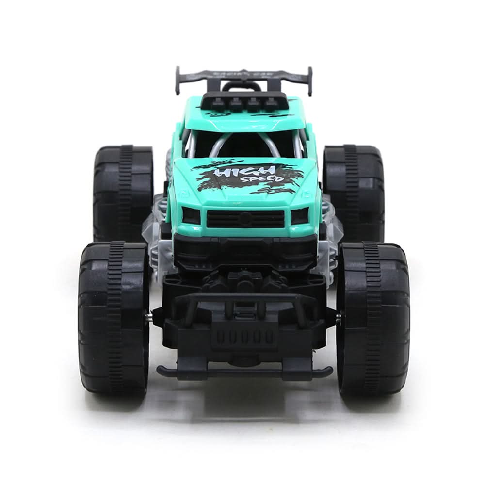Mini Friction Monster Truck - Cyan, Non-Remote Control, Chase Value, Chase Value
