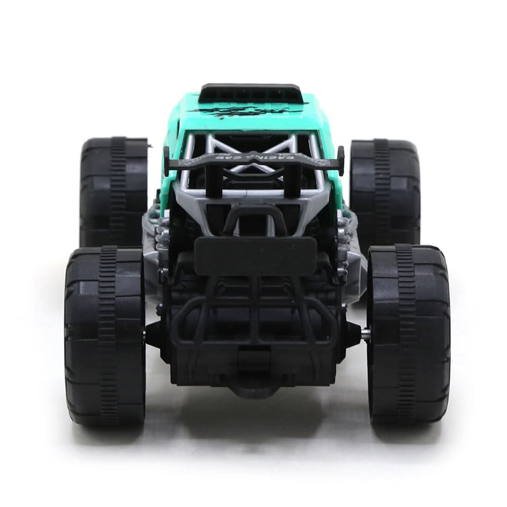 Mini Friction Monster Truck - Cyan, Non-Remote Control, Chase Value, Chase Value